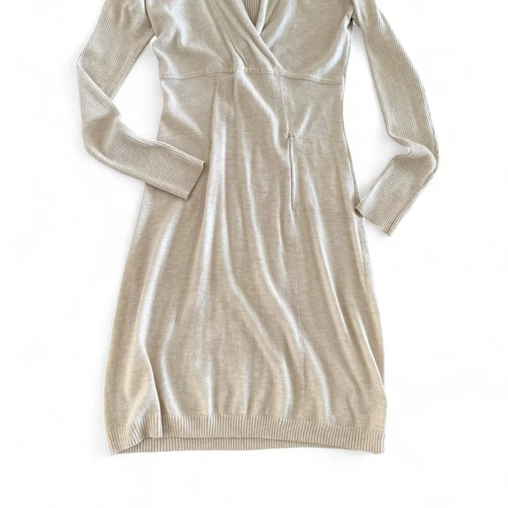 Athleta Beige Long Sleeve Dress - Picture 3 of 7